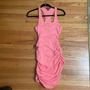 Racer back, coral dress from Express. Size XS